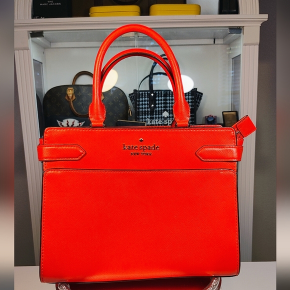 Kate Spade Staci Vibrant Red Satchel - Picture 1 of 11